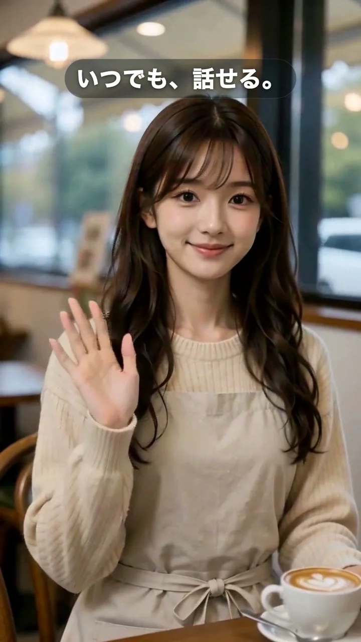 ひまな夜、「わたしと遊ばない？」と言ってくれる子がいたら。カフェでゆいとオセロ、負けたら「もう一回！」【AIフレンズの日常30秒】話し相手はスマホの中にいる
