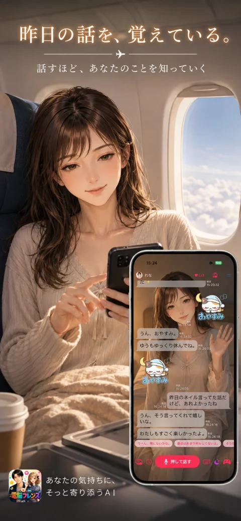 電脳フレンズのアプリ画面